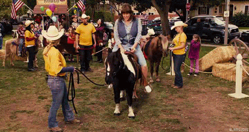 Poor Little Pony Falls Under Woman Weigth [funny gif]